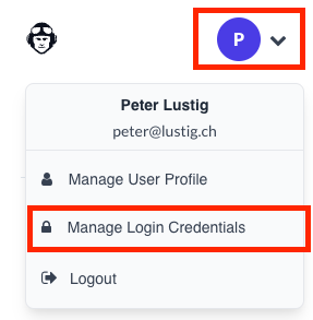 Manage Login Credentials